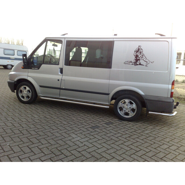 Ford Transit Dakrails aluminium chroom L2