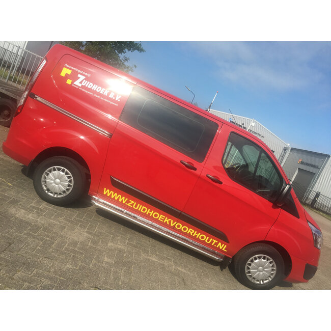Ford Transit Sidebars met rvs trede L3/L4