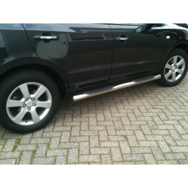 Hyundai Santa Fe Sidebars met opstapjes 70mm dik