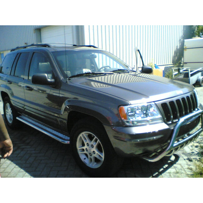 Jeep Grand Cherokee Sidebars met aluminium trede