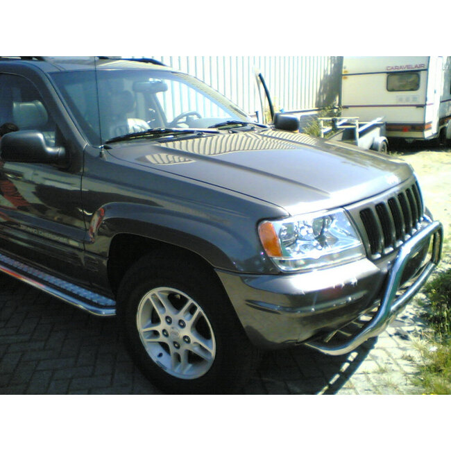 Jeep Grand Cherokee Sidebars met aluminium trede