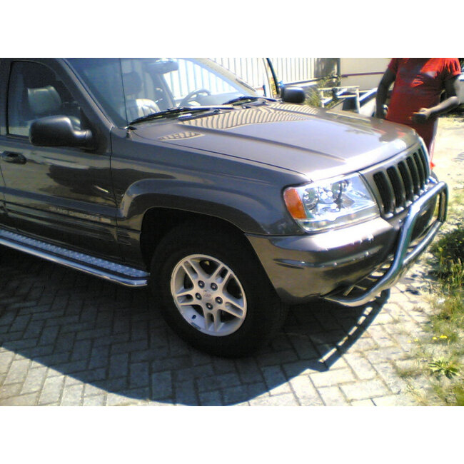 Jeep Grand Cherokee Sidebars met aluminium trede