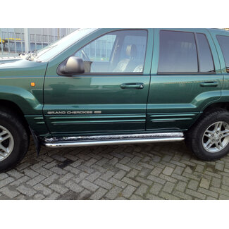 Jeep Grand Cherokee Sidebars met rvs trede