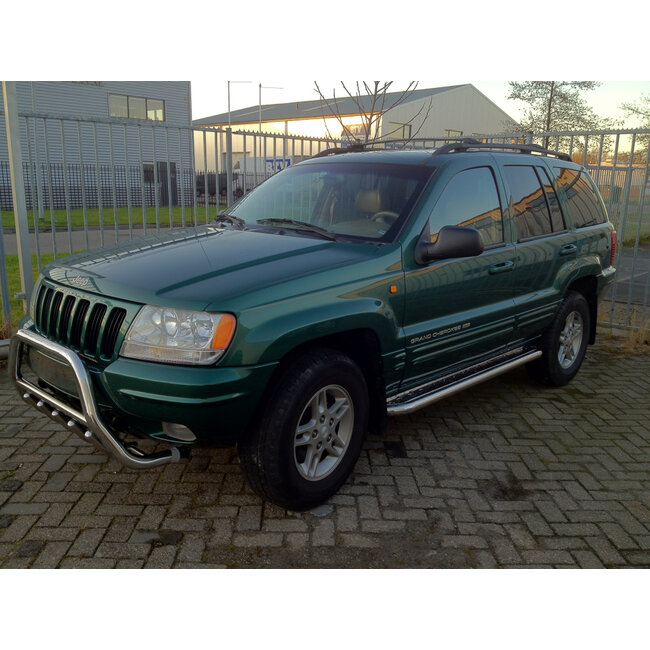 Jeep Grand Cherokee Sidebars met rvs trede
