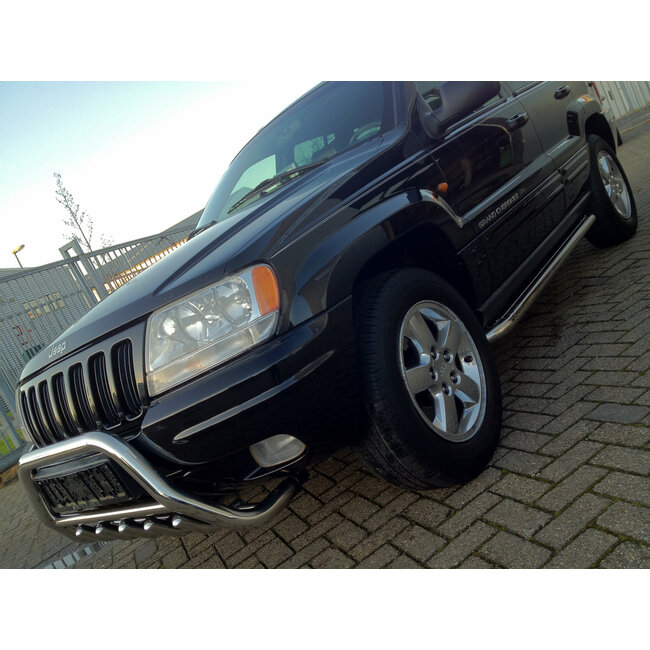 Jeep Grand Cherokee Sidebars met rvs trede