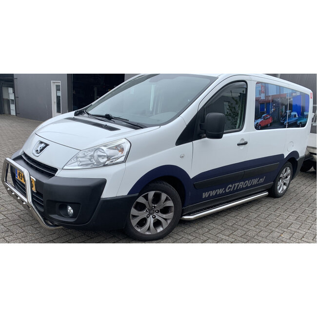 Citroën Jumpy Peugeot Expert Fiat Scudo Sidebars met rvs plaat L1