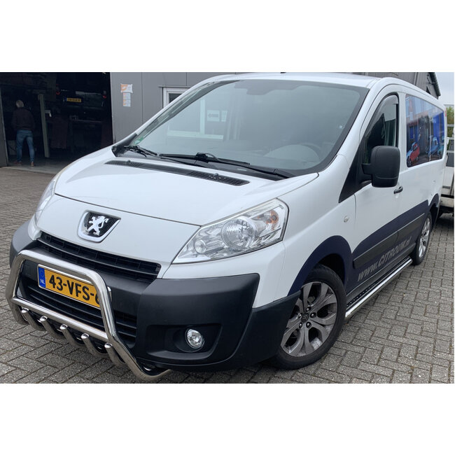 Citroën Jumpy Peugeot Expert Fiat Scudo Sidebars met rvs plaat L2