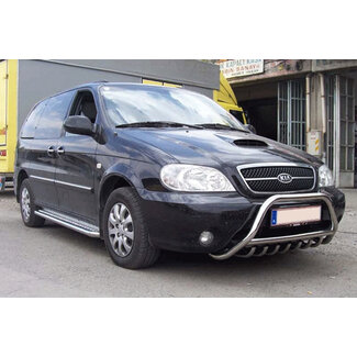 Kia Carnival Sidebars met aluminium trede