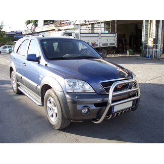 Kia Sorento 2003-2010 Sidebars met aluminium treeplank