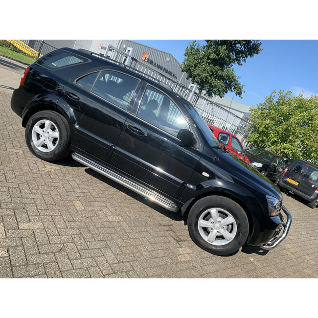 Kia Sorento 2003-2010 Sidebars met RVS trede