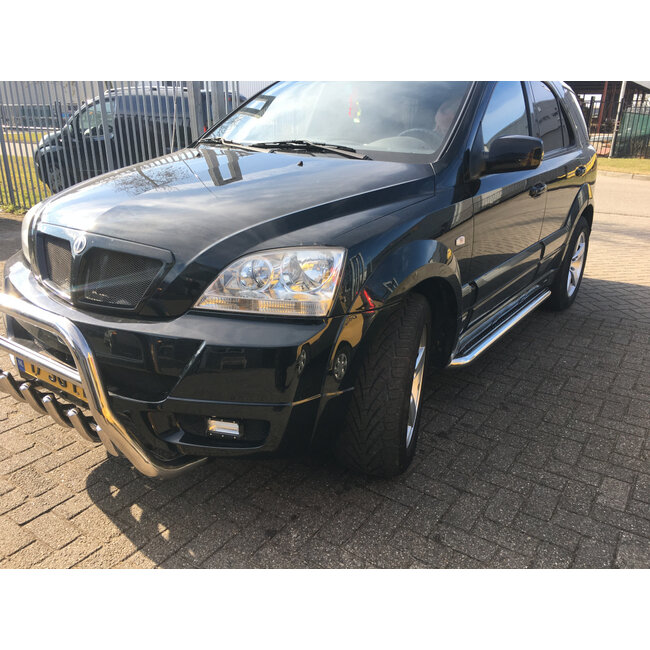 Kia Sorento 2003-2010 Sidebars met RVS trede