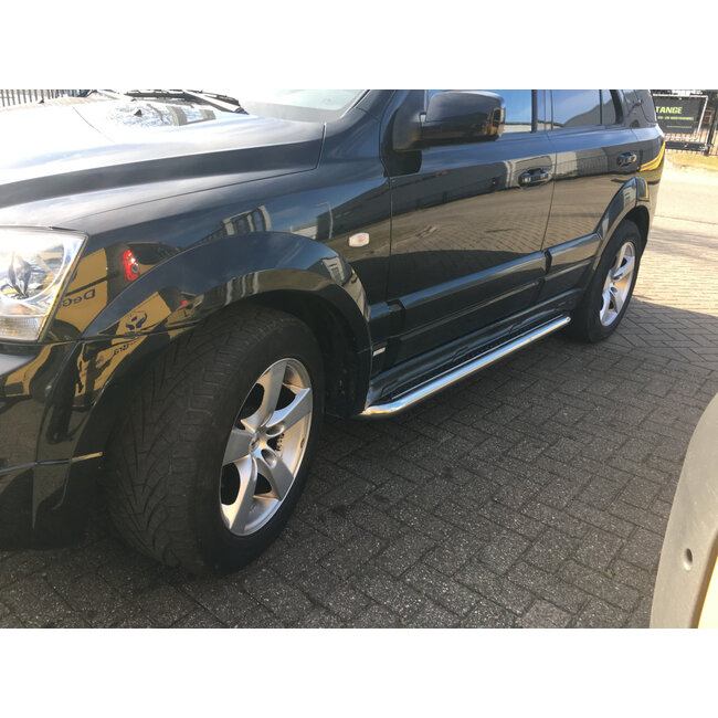 Kia Sorento 2003-2010 Sidebars met RVS trede