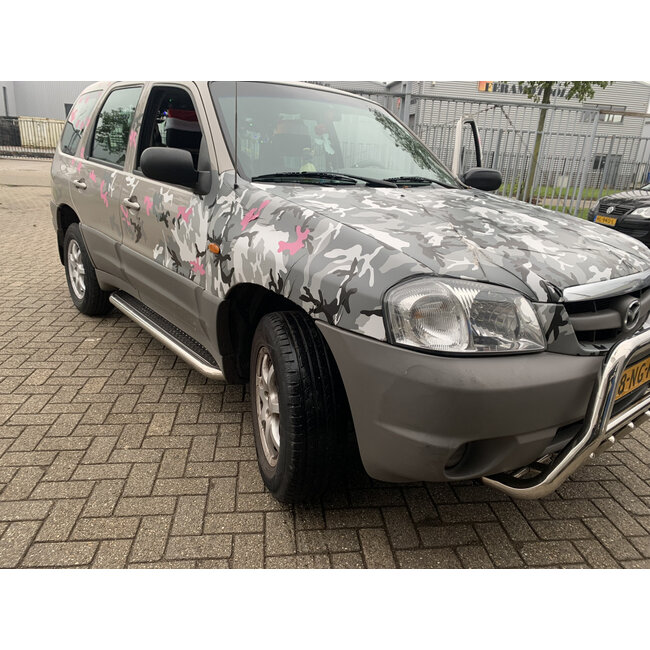Mazda Tribute Sidebars met rvs trede