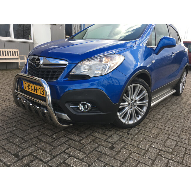 Opel Mokka Sidebars met rvs platen