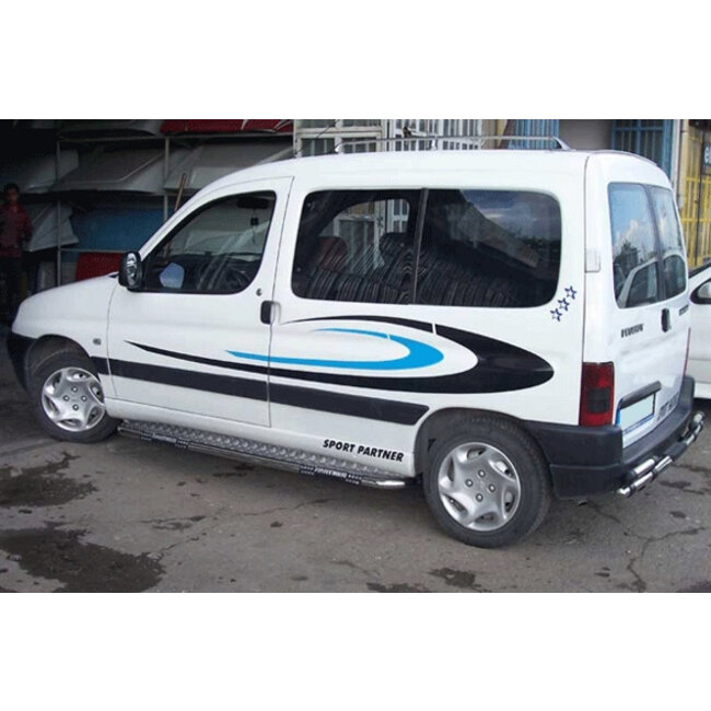 Partner Berlingo Sidebars aluminium treeplank L2