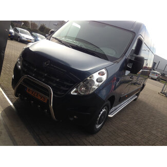 Renault Master 3 F62 Sidebars met rvs plaat L1