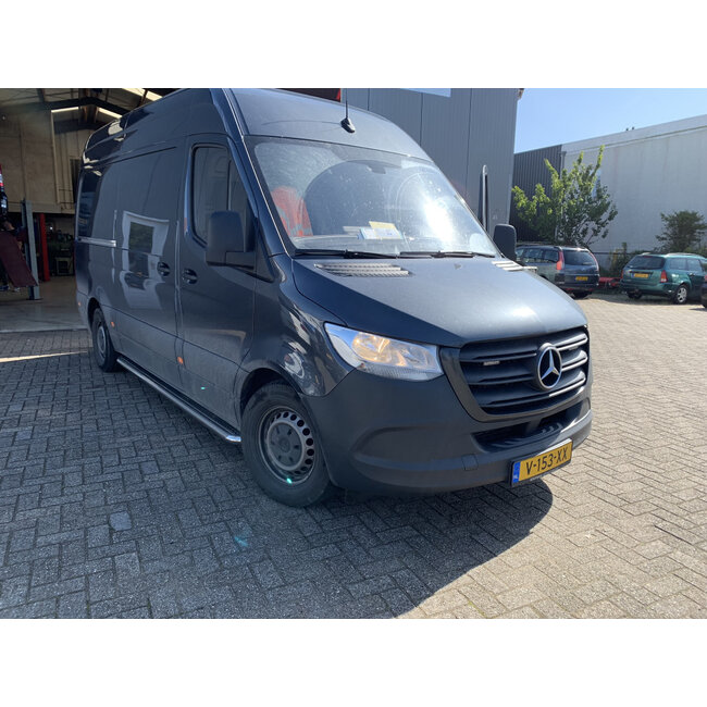 Sprinter W907 Sidebars met rvs traanplaat L2