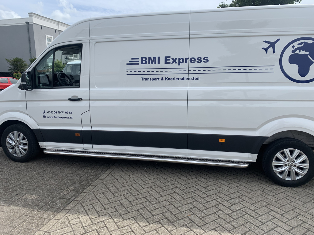 Sprinter W907 Sidebars met rvs traanplaat L2 - Best-Carstyling