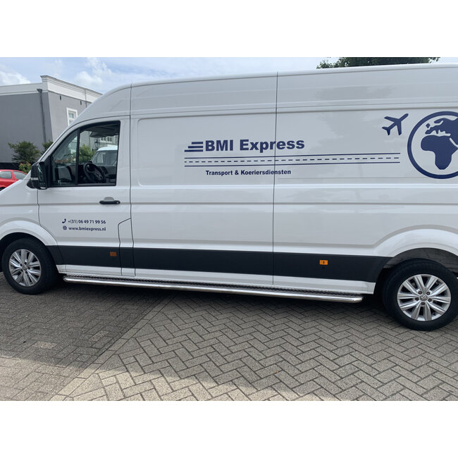 Sprinter W907 Sidebars met rvs traanplaat L3/L4