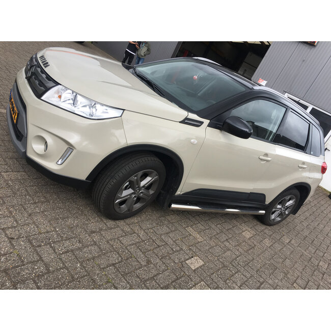 Suzuki Grand Vitara Sidebars rechte buis 70 mm met opstapjes