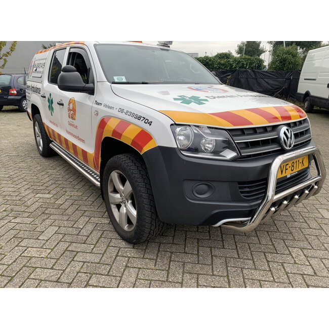 Volkswagen Amarok Sidebars met rvs treeplanken