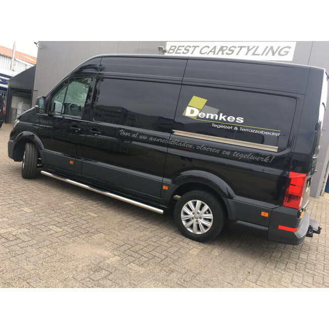 VW Crafter Sidebars met steps L2