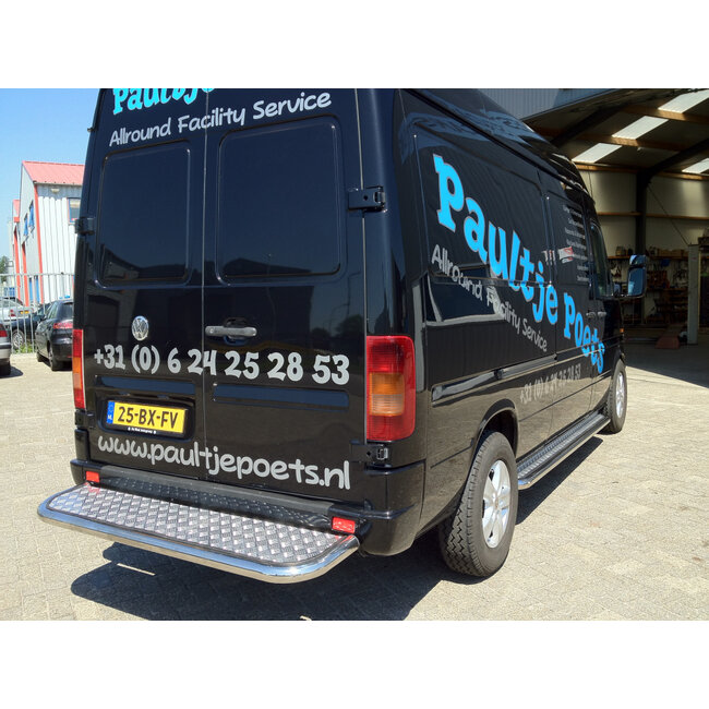 VW LT Sidebars met aluminium treeplank L2