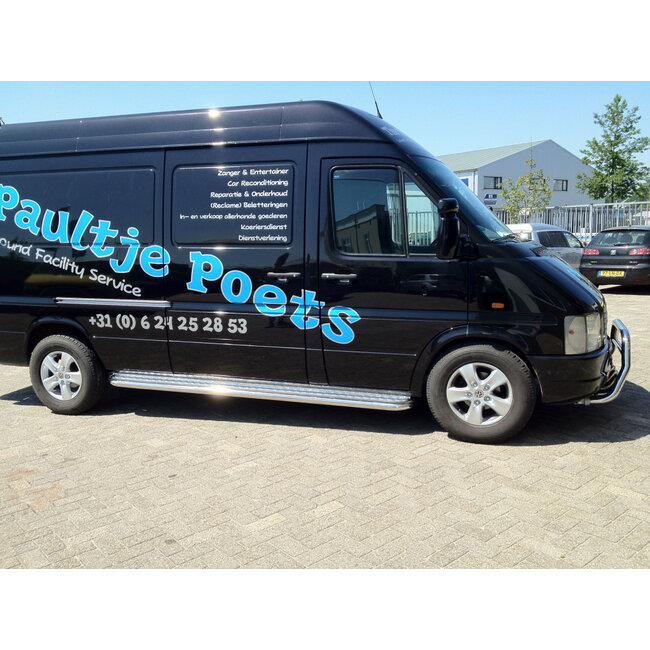 VW LT Sidebars met rvs trede L2