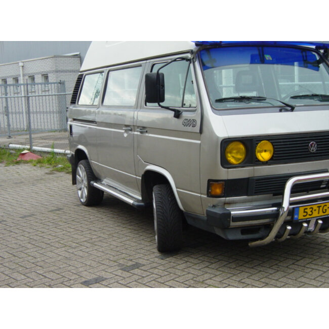 VW T3 Sidebars met rvs trede