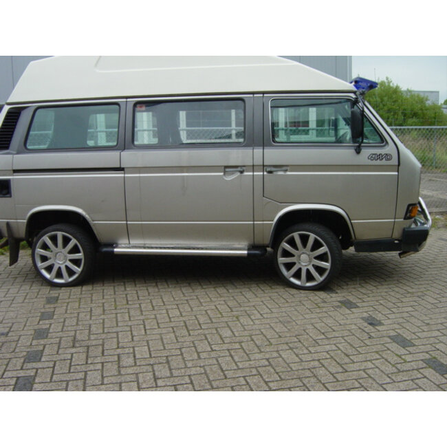 VW T3 Sidebars met rvs trede