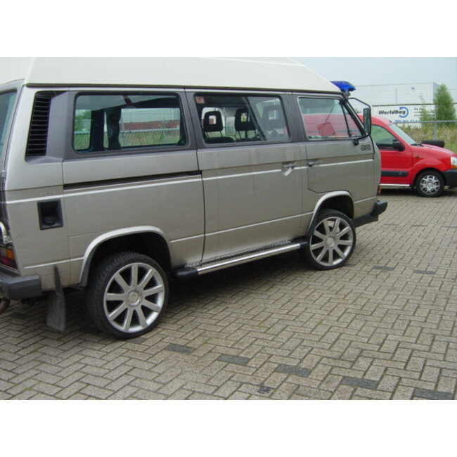 VW T3 Sidebars met rvs trede