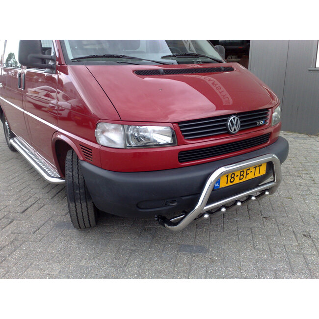 VW T4 Sidebars buis 60 mm met aluminium treeplank L1