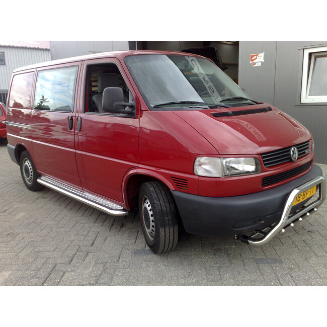 VW T4 Sidebars buis 60 mm met aluminium treeplank L1