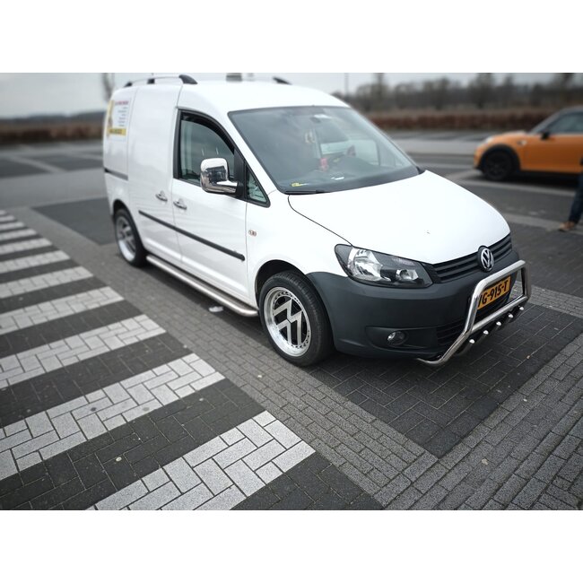 VW Caddy Sidebars met rvs trede