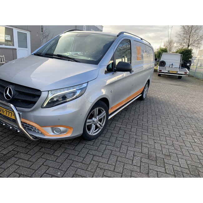 Mercedes-Benz Sidebars rechte buis zonder plaat(set van 2 stuks)