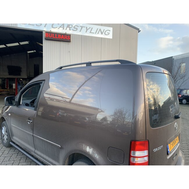 VW Caddy Dakrails Aluminium Zwart