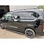 Peugeot Expert Citroen Jumpy Sidebars met RVS trede L2/L3 Zwart Gepoedercoat