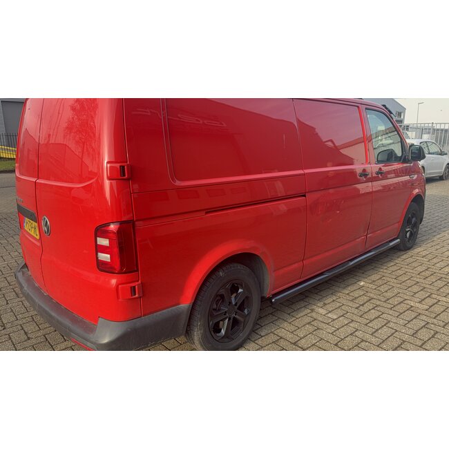 VW T5 T6 Sidebars 70 mm met steps Zwart gepoedercoat