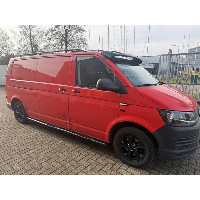 VW T5 T6 Sidebars 70 mm met steps Zwart gepoedercoat
