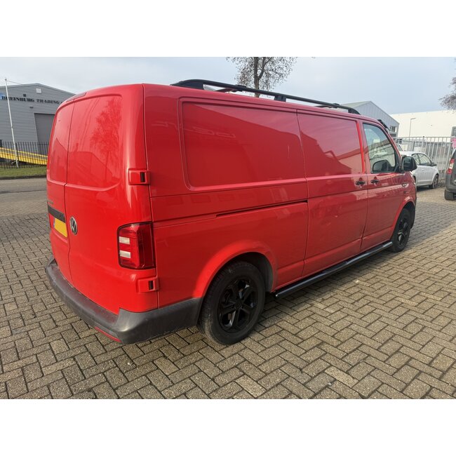 VW T5 T6 Dakrails Gebogen Aluminium Zwart