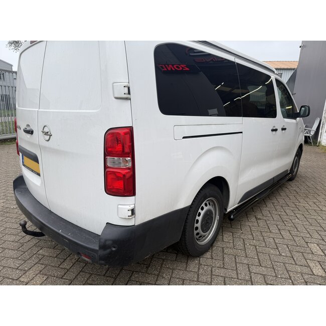 Peugeot Expert Citroen Jumpy vanaf 2019 Sidebars met steps L2/L3 Zwart Gepoedercoat