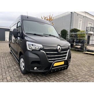 Renault Master vanaf 2019 Pushbar Bullbar met carterbeschermer Zwart