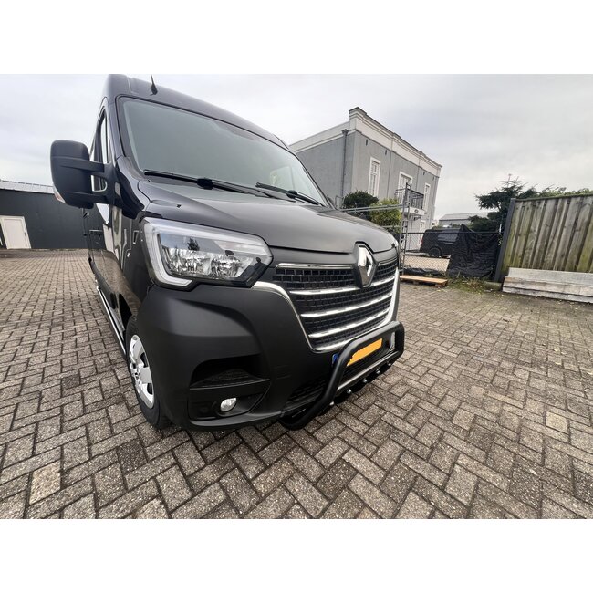 Renault Master vanaf 2019 Pushbar Bullbar met carterbeschermer Zwart