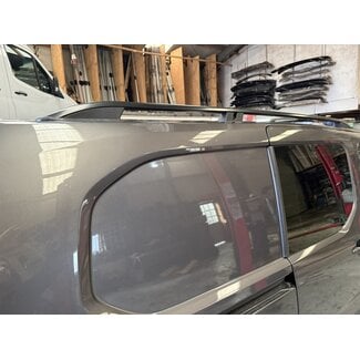 VW Caddy Dakrails gebogen aluminium Zwart