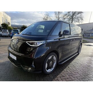 VW ID Buzz Sidebars met rvs trede Zwart
