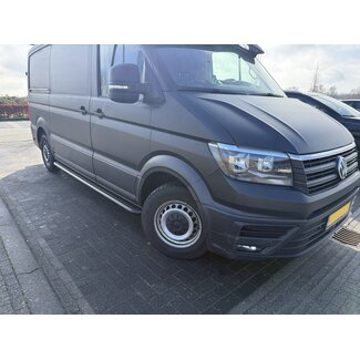 Crafter va 2017 Sidebars met rvs traanplaat zwart