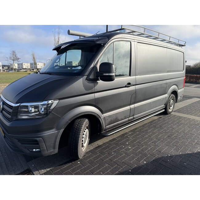 Crafter va 2017 Sidebars met rvs traanplaat zwart