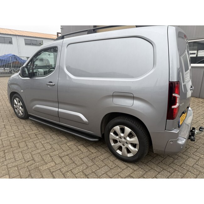 Peugeot Partner Rifter Berlingo Combo Proace City Sidebars met rvs trede zwart