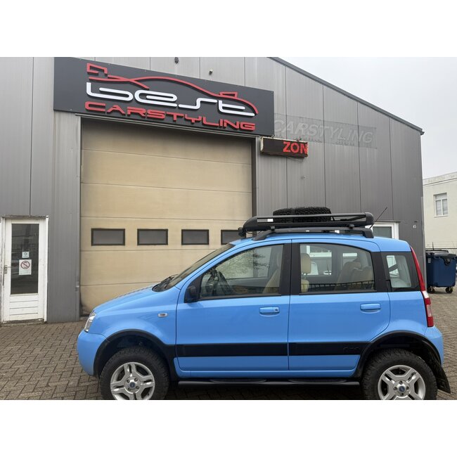 Fiat Panda Sidebars met steps zwart
