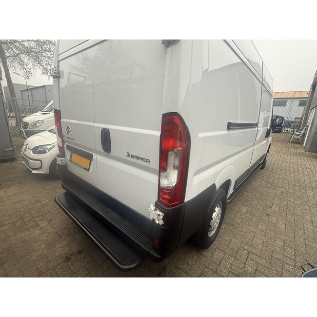 Citroen Jumper Sidebars met rvs platen L2 zwart
